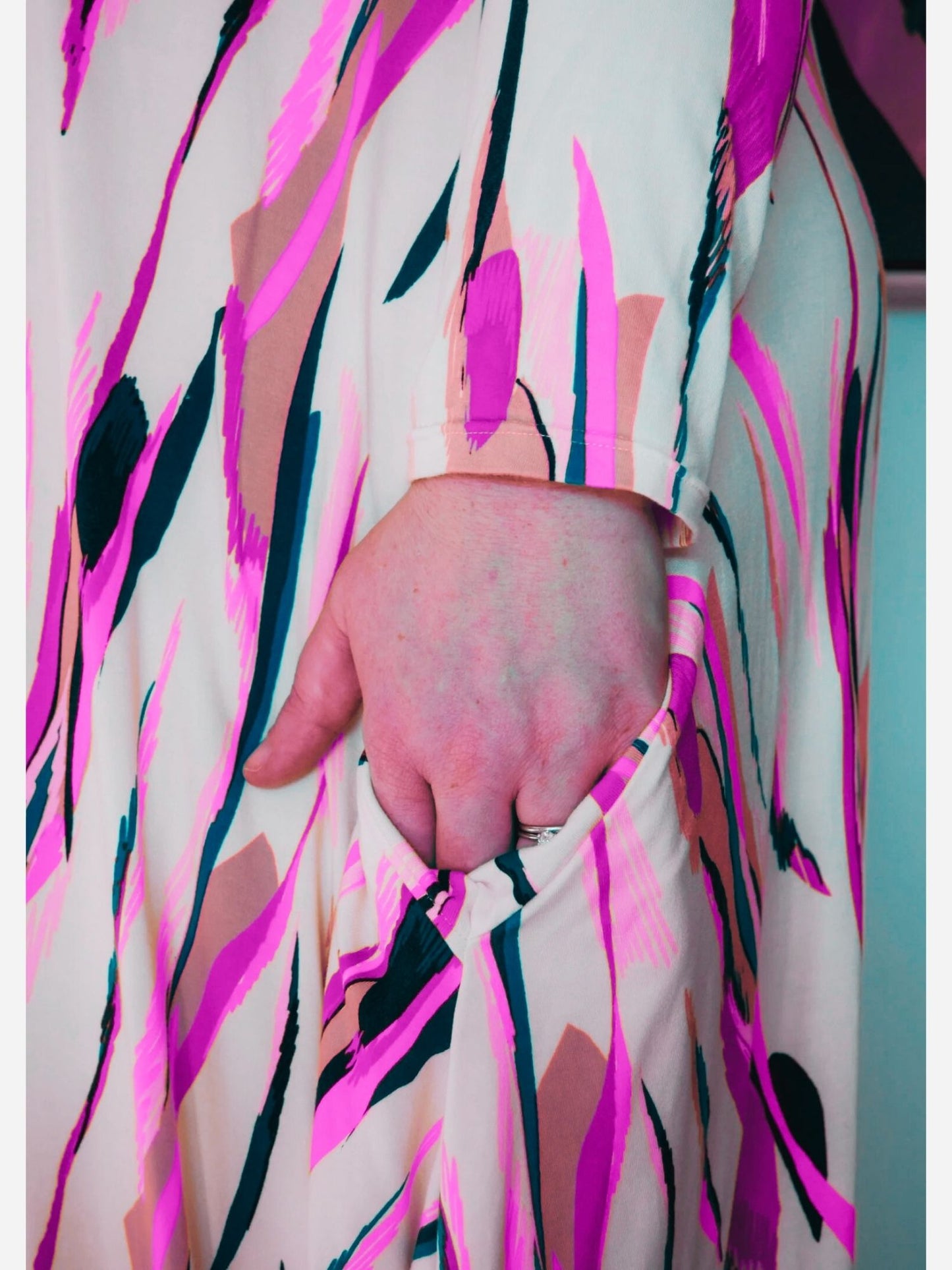 Drapey Dress with Collar