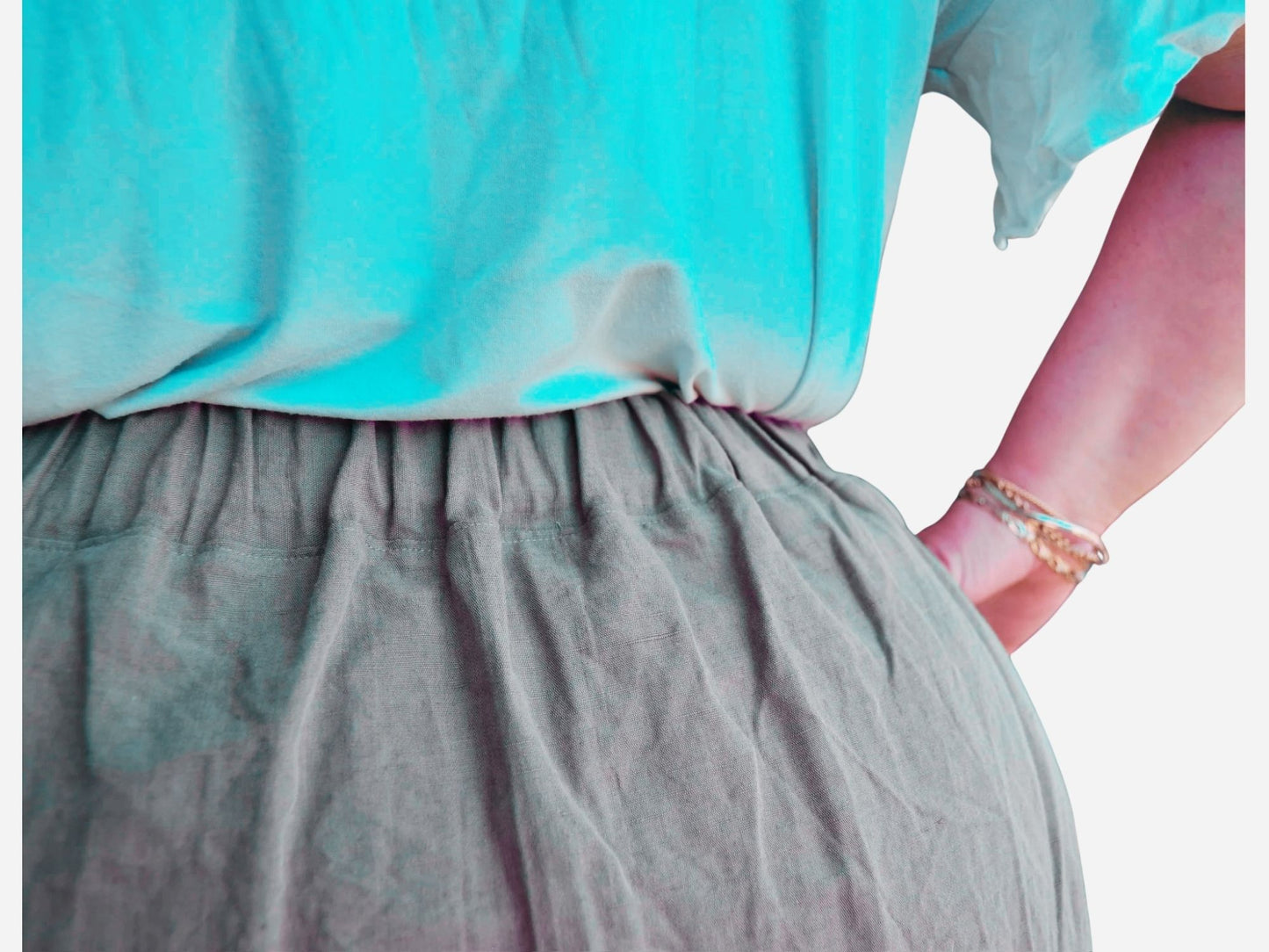 Button-Through Skirt