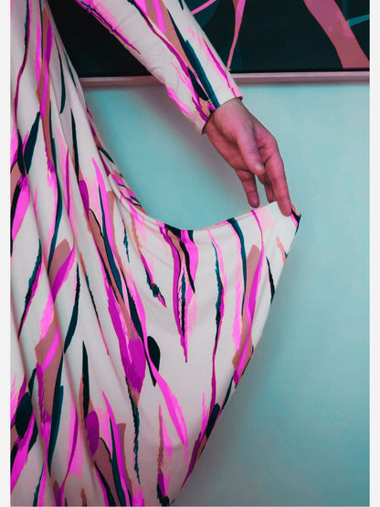 Drapey Dress with Collar