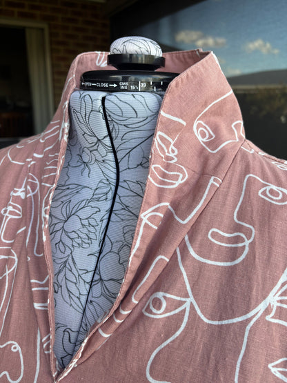 Drapey Dress with Collar, Sample