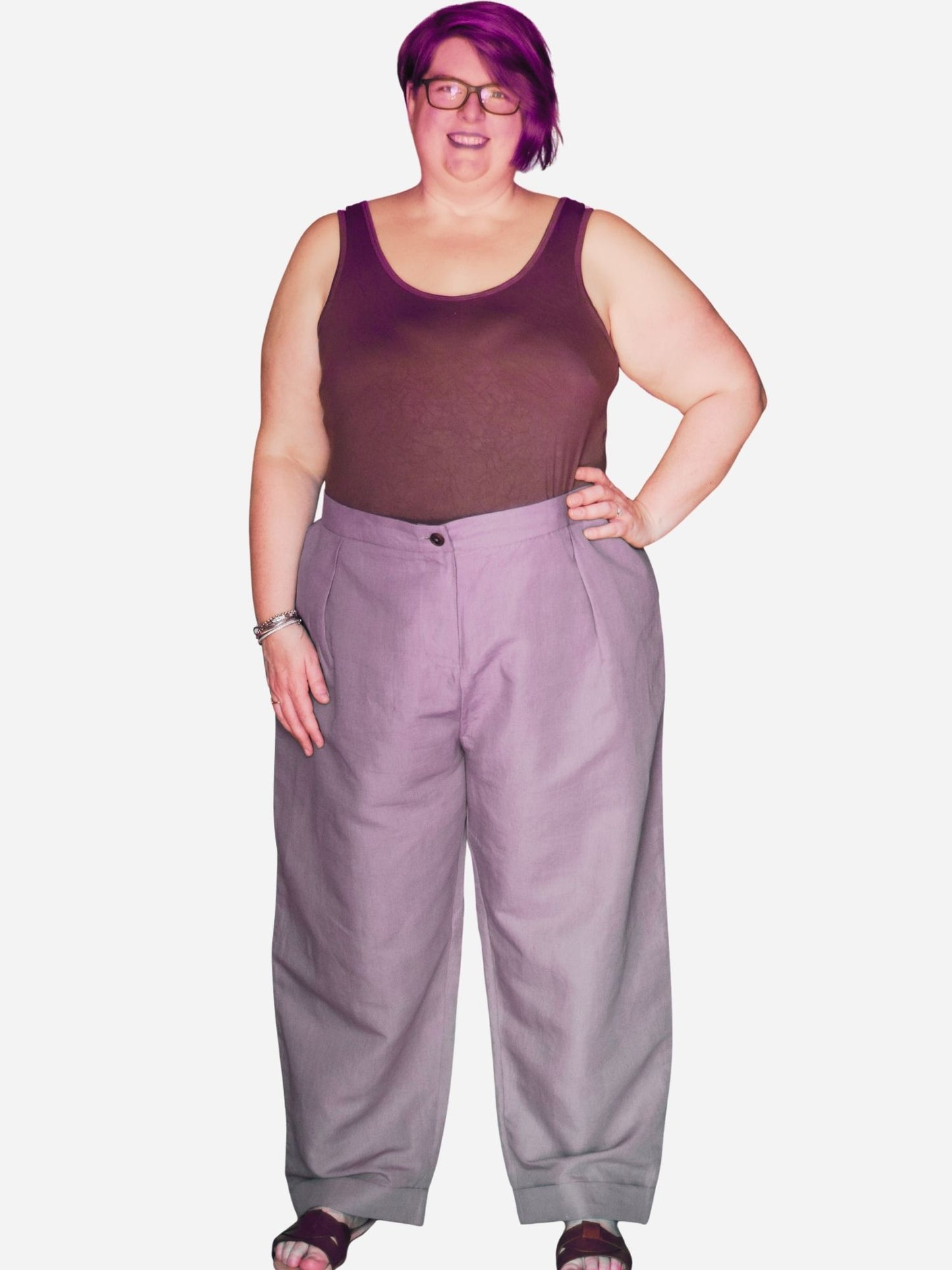 High-Waisted Wide Pants