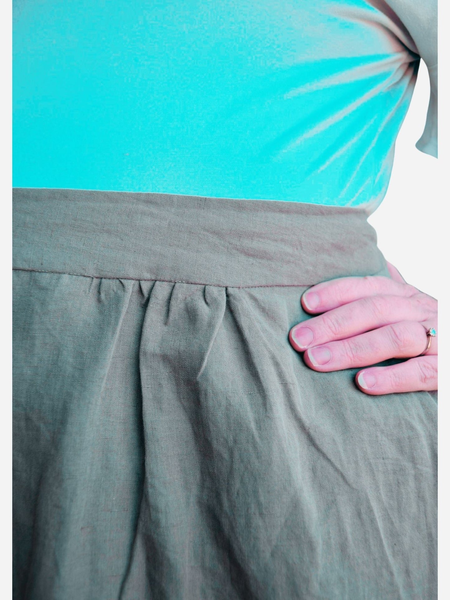 Button-Through Skirt